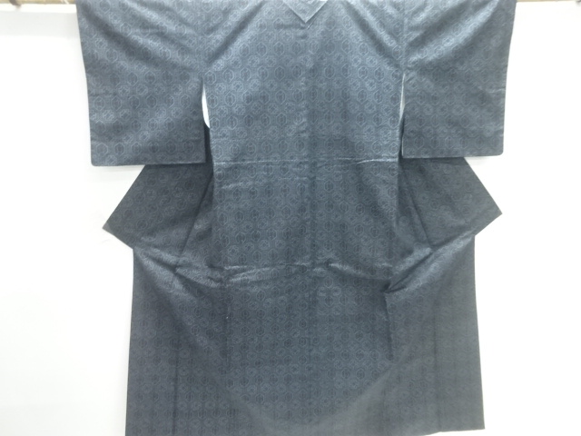 JAPANESE KIMONO / NISHIJIN DENSHO TSUMUGI / ENSEMBLE / WOVEN KIKKO WITH FLOWER